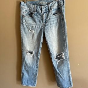 American Eagle Artist Crop Stretch Jeans Size 8